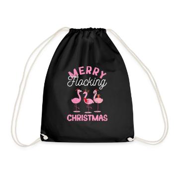 Joyeux flocage Noël Tropical Florida - Sac de sport léger - noir - Devant