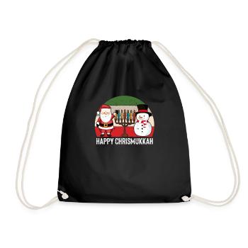 Joyeux Noël Hanoukka Noël Hanoukka Noël - Sac de sport léger - noir - Devant