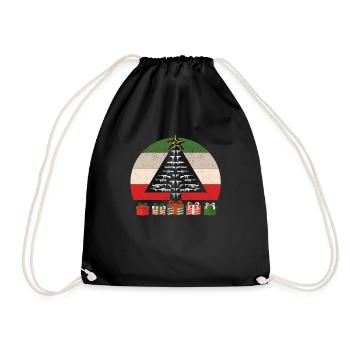 Armes à feu Arbre de Noël Pistolet PJs Pyjamas Militaire - Sac de sport léger - noir - Devant
