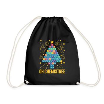 Oh Chemistree Science Arbre de Noël Chimie - Sac de sport léger - noir - Devant