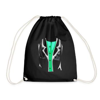 Funny Hospital Doctor Costume For Halloween - Drawstring Bag - black - Front