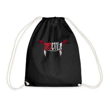 Chauve-souris Drôle Papa Vampire Horreur Effrayant Halloween - Sac de sport léger - noir - Devant