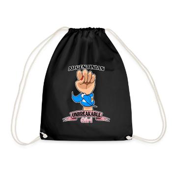 Fille argentine Incassable I Héritage Argentine - Sac de sport léger - noir - Devant