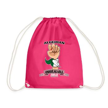 Algerian Girl Unbreakable I Algerian Heritage I - Turnbeutel - Fuchsia - Vorne