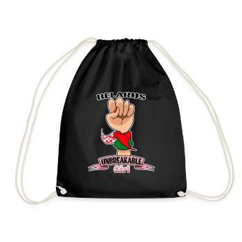 Belarus Girl Unbreakable I Belarus Heritage I - Turnbeutel - Schwarz - Vorne