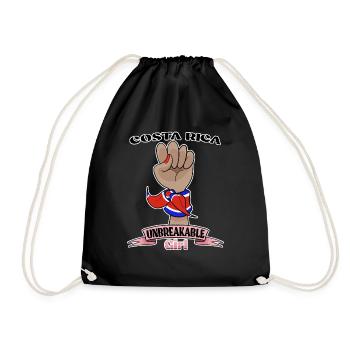 Costa Rica Fille Incassable I Patrimoine Costa Rica - Sac de sport léger - noir - Devant