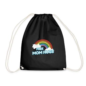 Maman gratuite Hugs Rainbow - Sac de sport léger - noir - Devant