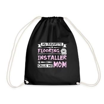 Mon installateur de revêtement de sol préféré m’appelle maman - Sac de sport léger - noir - Devant