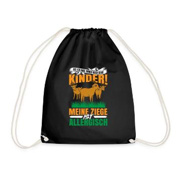 Nee Ich Habe Immer Noch Keine Kinder! Meine Ziege - Turnbeutel - Schwarz - Vorne