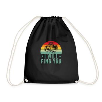 Mushroom Picker Mushroom Finder Gift Idea - Drawstring Bag - black - Front