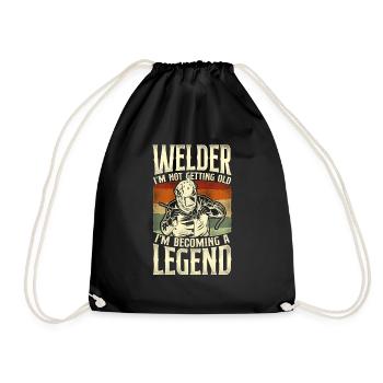 Soudage Soudeur Vintage Retro - Sac de sport léger - noir - Devant
