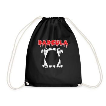 Funny Dad Vampire Horror Scary Halloween - Turnbeutel - Schwarz - Vorne