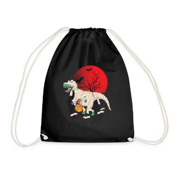 Dinosaur Horror Scary Halloween - Turnbeutel - Schwarz - Vorne