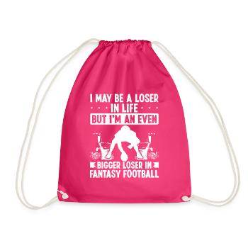 Fantasy Football Looser Funny Humor Fantasy Équipe - Sac de sport léger - fuchsia - Devant
