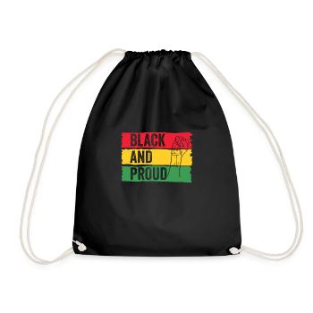 Black History Month Black History American Africa - Turnbeutel - Schwarz - Vorne