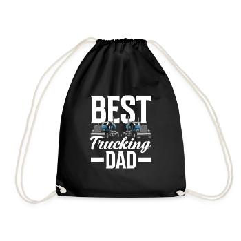 Truck Driver Trucker Truck Driver Driver - Drawstring Bag - black - Front