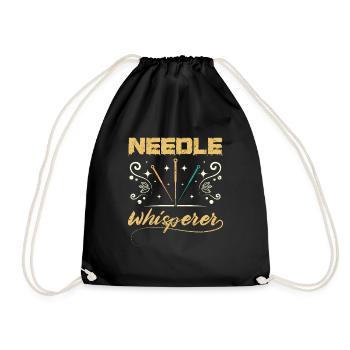 Chuchoteur d’aiguille acupuncteur - Sac de sport léger - noir - Devant