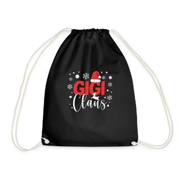 Gigi Claus Groupe de Noël Matching Famille - Sac de sport léger - noir - Devant