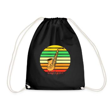 Des designs vintage rétro impressionnants pour les amateurs de jazz - Sac de sport léger - noir - Devant