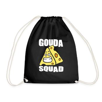 Amateurs de fromage - Funny Gouda Squad - Sac de sport léger - noir - Devant