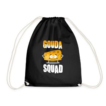 Amateurs de fromage - Funny Gouda Squad - Sac de sport léger - noir - Devant
