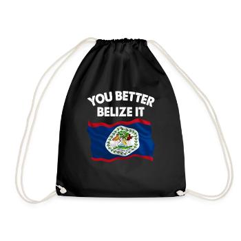 You Better Belize It - Drawstring Bag - black - Front