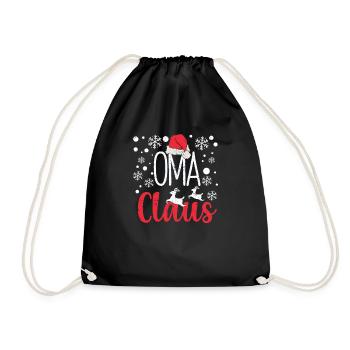 Santa Drôle Grand-mère Noël Pyjama Noël PJs Grand-mère - Sac de sport léger - noir - Devant