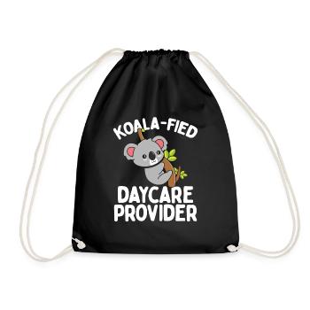 Fournisseur de garderie Koala Koalafied Childcare Teacher - Sac de sport léger - noir - Devant