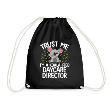 Childcare Teacher Koala Daycare Director - Drawstring Bag - black - Front