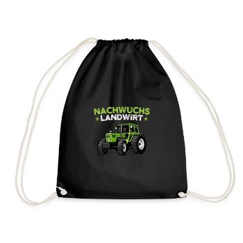 Nachwuchs Landwirt - Turnbeutel - Schwarz - Vorne