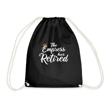 L’impératrice a pris sa retraite - Sac de sport léger - noir - Devant