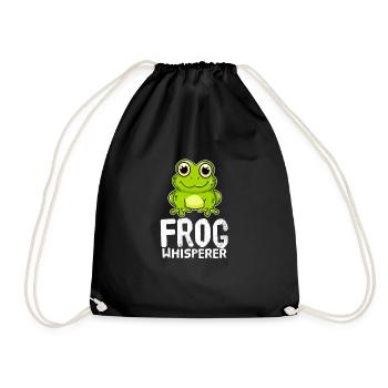 Grenouille Chuchoteur Animaux Amoureux des animaux Grenouilles - Sac de sport léger - noir - Devant