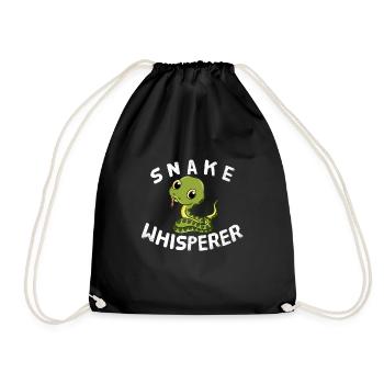Serpents Chuchoteurs Animaux Amoureux des animaux Serpents - Sac de sport léger - noir - Devant