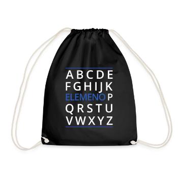 Elemeno Humor Funny - Drawstring Bag - black - Front