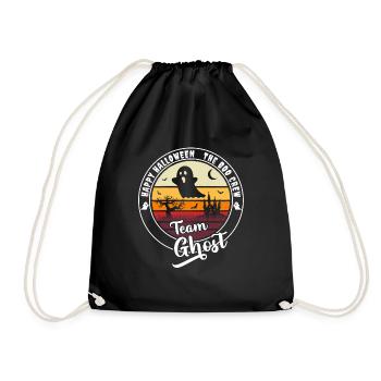 Happy Halloween Team Ghost "the boo crew" - Drawstring Bag - black - Front