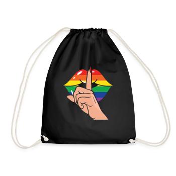 LGBTQ Nonbinary Coloré Rainbow Flag LGBTQ + Pride - Sac de sport léger - noir - Devant