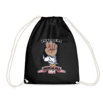 Fille israélienne incassable I Héritage israélien I - Sac de sport léger - noir - Devant
