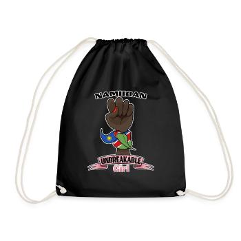 Namibian Girl Unbreakable I Namibian Heritage I - Drawstring Bag - black - Front