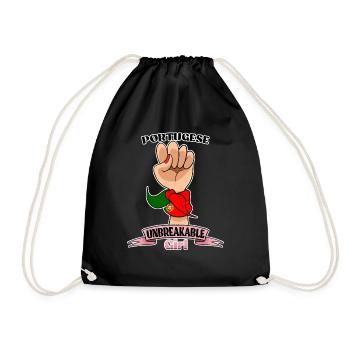 Portugese Girl Unbreakable Portugese Heritage - Drawstring Bag - black - Front