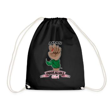 Arab Girl Unbreakable I Arab Heritage I Saudi - Turnbeutel - Schwarz - Vorne