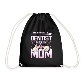 Mon dentiste préféré m’appelle maman - Sac de sport léger - noir - Devant