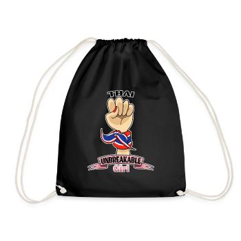 Fille thaïlandaise incassable I Héritage thaïlandais I Thaïlande - Sac de sport léger - noir - Devant