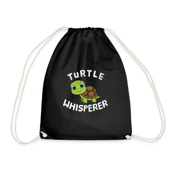 Tortues Whisperer Amoureux des animaux Tortue - Sac de sport léger - noir - Devant