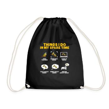 Molinasittich Perroquet Oiseau Perruche du Soleil - Sac de sport léger - noir - Devant