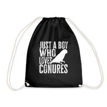Molinasittich Parrot Bird Sun Parakeet - Drawstring Bag - black - Front