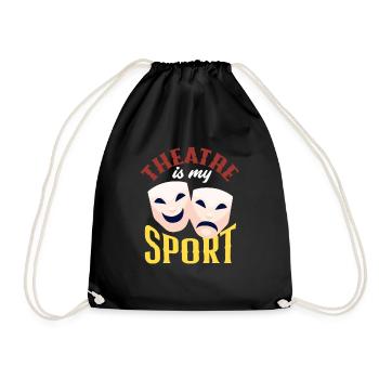 Funny Actor Actress Gift - Drawstring Bag - black - Front