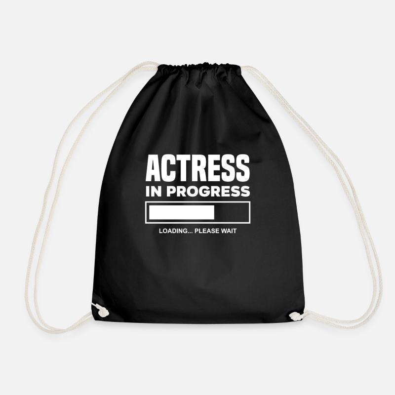 Lustiges Schauspieler Schauspielerin Geschenk - Turnbeutel - Schwarz