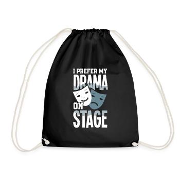 Funny Actor Actress Gift - Drawstring Bag - black - Front