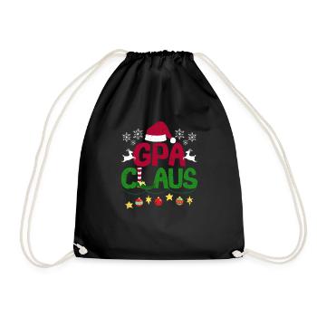 Santa Matching Family Grandpa Christmas Pyjamas Gpa - Drawstring Bag - black - Front