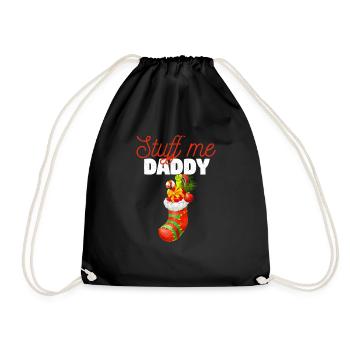 Blagues de Noël effrontées Stocker des trucs de Noël sales - Sac de sport léger - noir - Devant